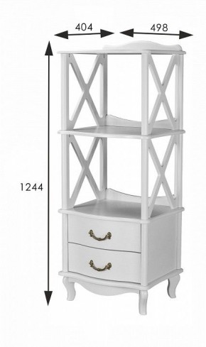 Стеллаж комбинированный Джульетта Л в Заречном - zarechnyy.ok-mebel.com | фото 8
