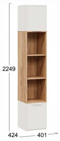 Стеллаж комбинированный Стелла в Заречном - zarechnyy.ok-mebel.com | фото 4