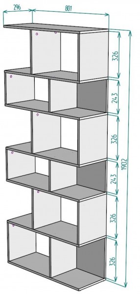 Стеллаж S7 1902х801х296 в Заречном - zarechnyy.ok-mebel.com | фото 2