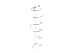 СКАНДИ СДУ370.1 Стеллаж угловой в Заречном - zarechnyy.ok-mebel.com | фото 2