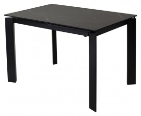 Стол CORNER 120 MATT BLACK MARBLE SOLID CERAMIC / BLACK, ®DISAUR в Заречном - zarechnyy.ok-mebel.com | фото
