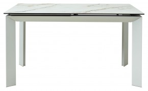 Стол CREMONA 160 KL-188 Контрастный мрамор / белый каркас, ®DISAUR в Заречном - zarechnyy.ok-mebel.com | фото 8