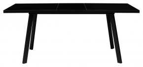 Стол ФИН 120 Черный, стекло/ Черный каркас М-City в Заречном - zarechnyy.ok-mebel.com | фото 1