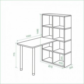 Стол компьютерный Bartolo в Заречном - zarechnyy.ok-mebel.com | фото 2