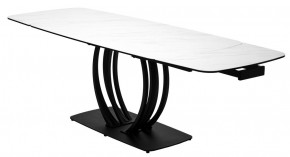 Стол MATERA 160 MARBLES KL-99 Белый мрамор матовый, итальянская керамика/ черный каркас, ®DISAUR в Заречном - zarechnyy.ok-mebel.com | фото 8
