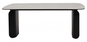 Стол NORD 200 TL-102 Бежевый мрамор, испанская керамика / черный каркас, ®DISAUR в Заречном - zarechnyy.ok-mebel.com | фото 4