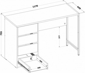 Стол письменный СПМ-405 в Заречном - zarechnyy.ok-mebel.com | фото 4