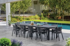 Стол раскладной Джули (Julie Double table 2 configurations) Графит в Заречном - zarechnyy.ok-mebel.com | фото 4