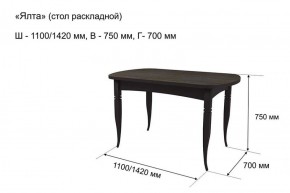 Стол раскладной Ялта (опоры массив цилиндрический) в Заречном - zarechnyy.ok-mebel.com | фото 5