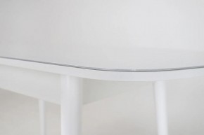Стол раскладной со стеклом (опоры массив цилиндрический) "Хоста" в Заречном - zarechnyy.ok-mebel.com | фото 6