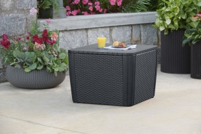 Стол-сундук Лузон Плюс (Luzon Plus Flat Wicker), графит в Заречном - zarechnyy.ok-mebel.com | фото