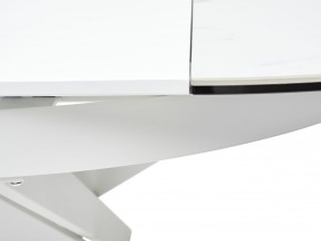 Стол TRENTO 120 HIGH GLOSS STATUARIO Белый мрамор глянцевый, керамика/ белый каркас, ®DISAUR в Заречном - zarechnyy.ok-mebel.com | фото 10