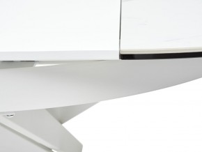 Стол TRENTO 120 HIGH GLOSS STATUARIO Белый мрамор глянцевый, керамика/ белый каркас, ®DISAUR в Заречном - zarechnyy.ok-mebel.com | фото 9