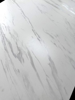 Стол VASTO 180 MARBLES KL-99 Белый мрамор матовый, итальянская керамика/ черный каркас, ®DISAUR в Заречном - zarechnyy.ok-mebel.com | фото 3