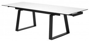 Стол VASTO 180 MARBLES KL-99 Белый мрамор матовый, итальянская керамика/ черный каркас, ®DISAUR в Заречном - zarechnyy.ok-mebel.com | фото 9