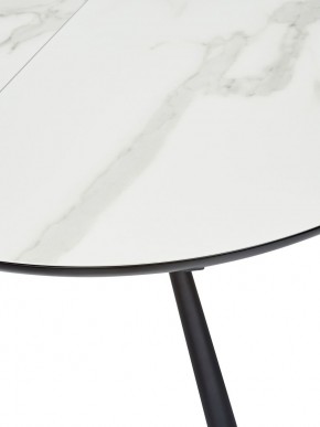Стол VOLAND BIANCO TL-45 испанская керамика/ BLACK "белый мрамор" М-City в Заречном - zarechnyy.ok-mebel.com | фото 2