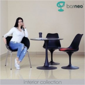 Стул Barneo N-8 Tulip style черный с черной подушкой в Заречном - zarechnyy.ok-mebel.com | фото 4