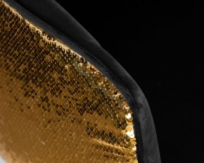 Стул барный DOBRIN DARCY GOLD SHINY, черный велюр с золотыми пайетками в Заречном - zarechnyy.ok-mebel.com | фото 8