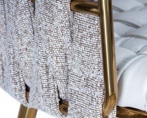 Стул барный DOBRIN EMMA GOLD, белый PU (T-01), белая ткань (F-49) в Заречном - zarechnyy.ok-mebel.com | фото 7