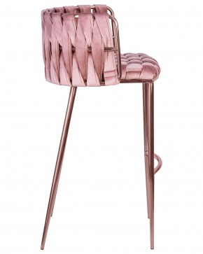 Стул барный DOBRIN EMMA ROSE GOLD, розовый велюр (VF-10) в Заречном - zarechnyy.ok-mebel.com | фото 3