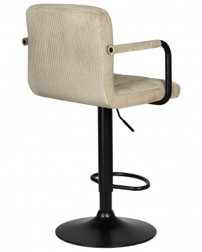 Стул барный DOBRIN KRUGER ARM BLACK, бежевый вельвет (LAR-E2041-04) в Заречном - zarechnyy.ok-mebel.com | фото 4