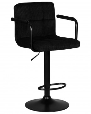 Стул барный DOBRIN KRUGER ARM BLACK, черный вельвет (LAR-E2041-52) в Заречном - zarechnyy.ok-mebel.com | фото