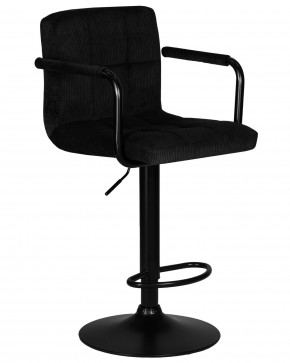 Стул барный DOBRIN KRUGER ARM BLACK, черный вельвет (LAR-E2041-52) в Заречном - zarechnyy.ok-mebel.com | фото 2