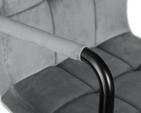 Стул барный DOBRIN KRUGER ARM BLACK, серый велюр (MJ9-75) в Заречном - zarechnyy.ok-mebel.com | фото 7