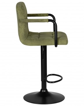 Стул барный DOBRIN KRUGER ARM BLACK, зеленый вельвет (LAR-E2041-7) в Заречном - zarechnyy.ok-mebel.com | фото 3