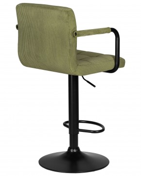 Стул барный DOBRIN KRUGER ARM BLACK, зеленый вельвет (LAR-E2041-7) в Заречном - zarechnyy.ok-mebel.com | фото 4