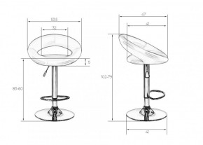 Стул барный DOBRIN MIRA LM-5001 (черный) в Заречном - zarechnyy.ok-mebel.com | фото 3