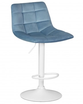 Стул барный DOBRIN TAILOR WHITE, пудрово-голубой велюр (MJ9-74) в Заречном - zarechnyy.ok-mebel.com | фото