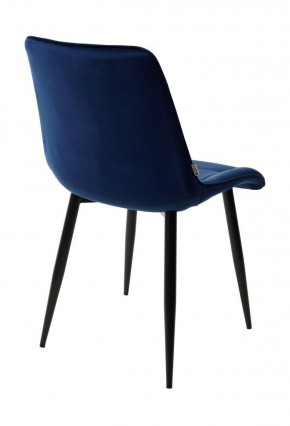 Стул CHIC BLUVEL-86 NAVY BLUE / черный каркас М-City в Заречном - zarechnyy.ok-mebel.com | фото 4