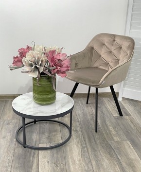 Стул GALE 360 град. поворот. BLUVEL-40 BEIGE, велюр/ черный каркас, М-City в Заречном - zarechnyy.ok-mebel.com | фото 2