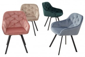 Стул GALE 360 град. поворот. BLUVEL-40 BEIGE, велюр/ черный каркас, М-City в Заречном - zarechnyy.ok-mebel.com | фото 3