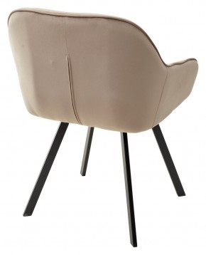Стул GALE 360 град. поворот. BLUVEL-40 BEIGE, велюр/ черный каркас, М-City в Заречном - zarechnyy.ok-mebel.com | фото 4