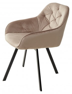 Стул GALE 360 град. поворот. BLUVEL-40 BEIGE, велюр/ черный каркас, М-City в Заречном - zarechnyy.ok-mebel.com | фото 5