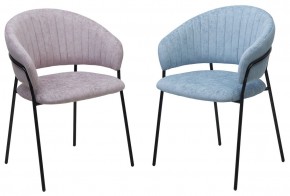 Стул ГЕММА, цвет RAIN 13 blue, велюр / черный каркас М-City в Заречном - zarechnyy.ok-mebel.com | фото 8