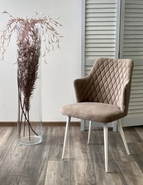 Стул HERMAN 360 град. ЛАТТЕ #25, велюр / белый каркас М-City в Заречном - zarechnyy.ok-mebel.com | фото 2