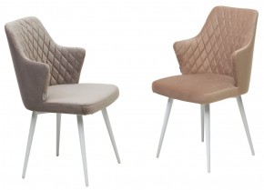 Стул HERMAN 360 град. ЛАТТЕ #25, велюр / белый каркас М-City в Заречном - zarechnyy.ok-mebel.com | фото 4