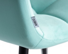 Стул обеденный DOBRIN CHILLY, Мятный Holland 50, основание черное в Заречном - zarechnyy.ok-mebel.com | фото 10