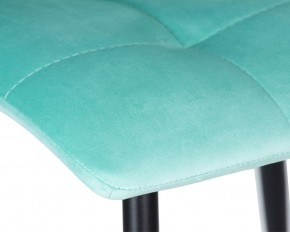 Стул обеденный DOBRIN CHILLY, Мятный Holland 50, основание черное в Заречном - zarechnyy.ok-mebel.com | фото 8