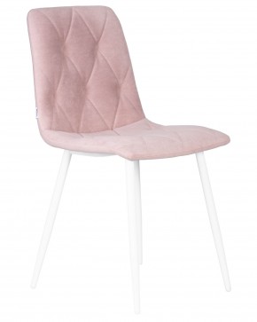 Стул обеденный DOBRIN CHILLY ROMBO, Розовый Simple 03, основание белый в Заречном - zarechnyy.ok-mebel.com | фото 2