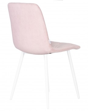 Стул обеденный DOBRIN CHILLY ROMBO, Розовый Simple 03, основание белый в Заречном - zarechnyy.ok-mebel.com | фото 4