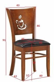 Стул обеденный DOBRIN JERRY, шоколад, чёрный в Заречном - zarechnyy.ok-mebel.com | фото 11