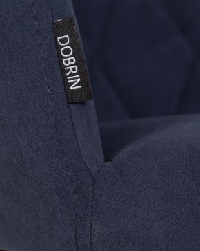 Стул обеденный DOBRIN ROBY, ЭМАЛЬ ЧЕРНЫЙ МУАР велюр Catania Dark Blue в Заречном - zarechnyy.ok-mebel.com | фото 9