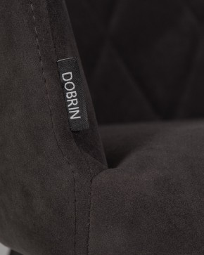 Стул обеденный DOBRIN ROBY, ЭМАЛЬ ЧЕРНЫЙ МУАР велюр Catania Espresso в Заречном - zarechnyy.ok-mebel.com | фото 9