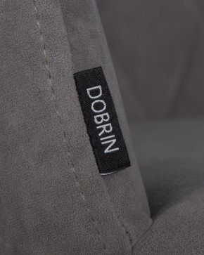 Стул обеденный DOBRIN ROBY, ЭМАЛЬ ЧЕРНЫЙ МУАР велюр Catania Stone в Заречном - zarechnyy.ok-mebel.com | фото 7