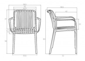 Стул обеденный DOBRIN WALTER ARM, черный (B-03) в Заречном - zarechnyy.ok-mebel.com | фото 7
