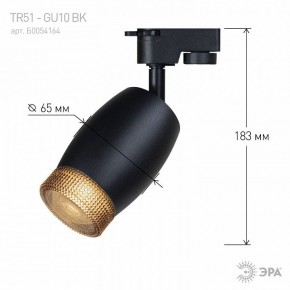 Светильник на штанге Эра  TR51 - GU10 BK в Заречном - zarechnyy.ok-mebel.com | фото 4